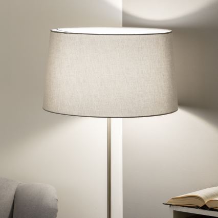 Brilagi - LED Golvlampa CERIA 1xE27/40W/230V Ø 45 cm grå/matt krom
