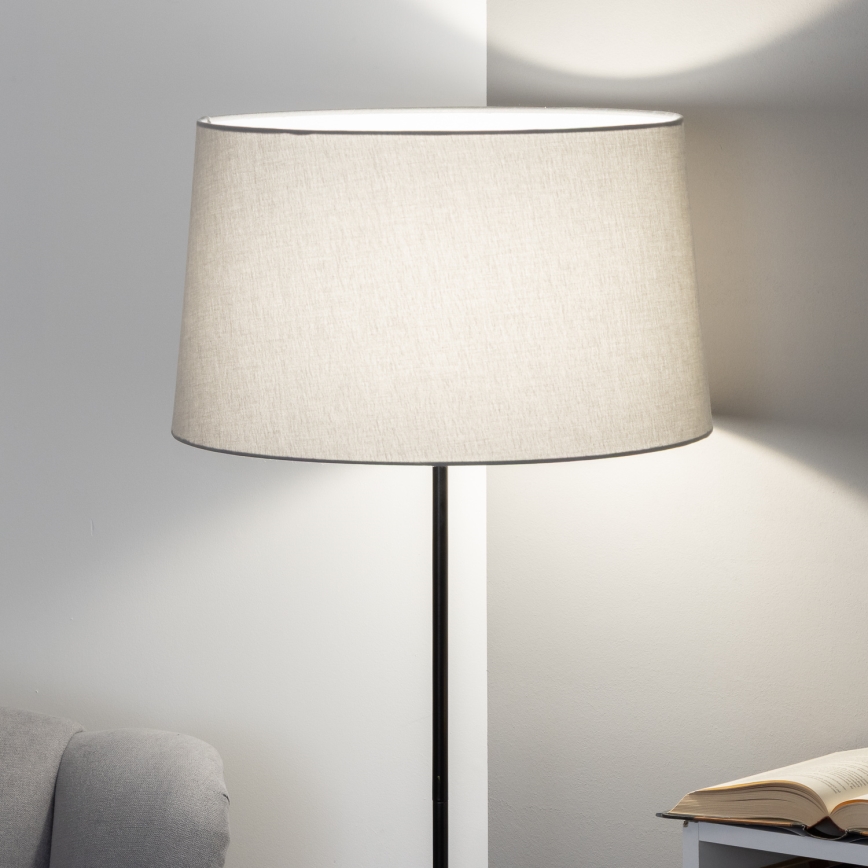 Brilagi - LED-golvlampa CERIA 1xE27/40W/230V Ø 45 cm grå/svart