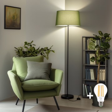 Brilagi - LED-golvlampa CERIA 1xE27/40W/230V Ø 45 cm grön/svart