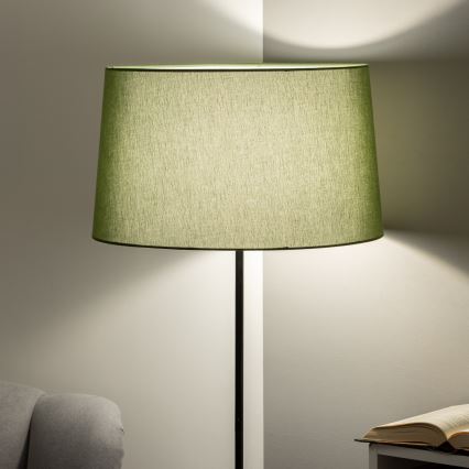 Brilagi - LED-golvlampa CERIA 1xE27/40W/230V Ø 45 cm grön/svart