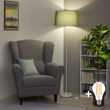 Brilagi - LED-golvlampa CERIA 1xE27/40W/230V Ø 45 cm grön/vit