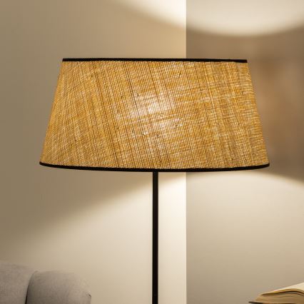 Brilagi - LED-golvlampa CERIA 1xE27/40W/230V Ø 50 cm beige/svart