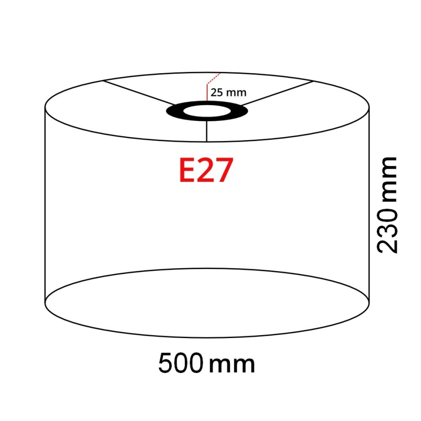 Brilagi - LED-golvlampa CERIA 1xE27/40W/230V Ø 50 cm beige/vit