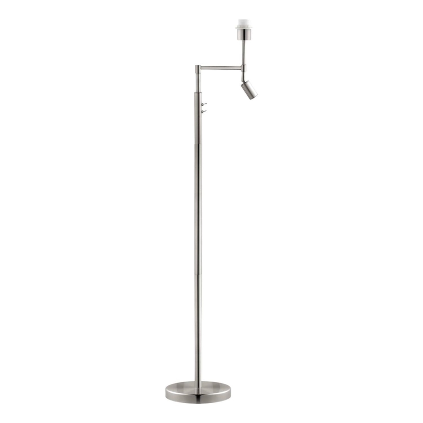 BRILAGI - LED-golvlampa CERIA 1xE27/60W/230V + LED/2,1W Ø 45 cm matt krom/vit