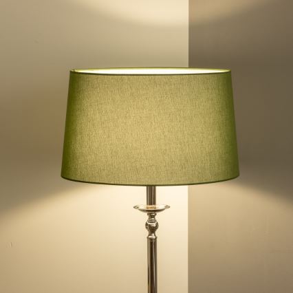 Brilagi - LED-golvlampa CERIA 1xE27/60W/230V Ø 45 cm blank krom/grön