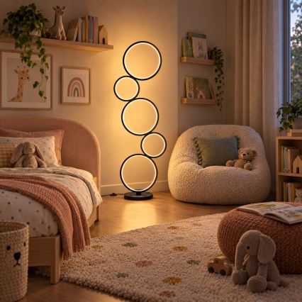 BRILAGI - LED Golvlampa ECHO LED/36W/230V 4000K 110 cm svart