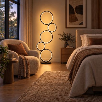 BRILAGI - LED Golvlampa ECHO LED/36W/230V 4000K 110 cm svart