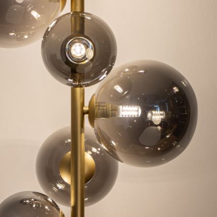 BRILAGI - LED golvlampa MILLA 7xG9/3W/230V guld/rökig