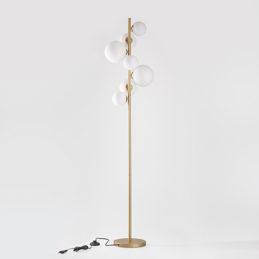 BRILAGI - LED golvlampa MILLA 7xG9/3W/230V guld/vit