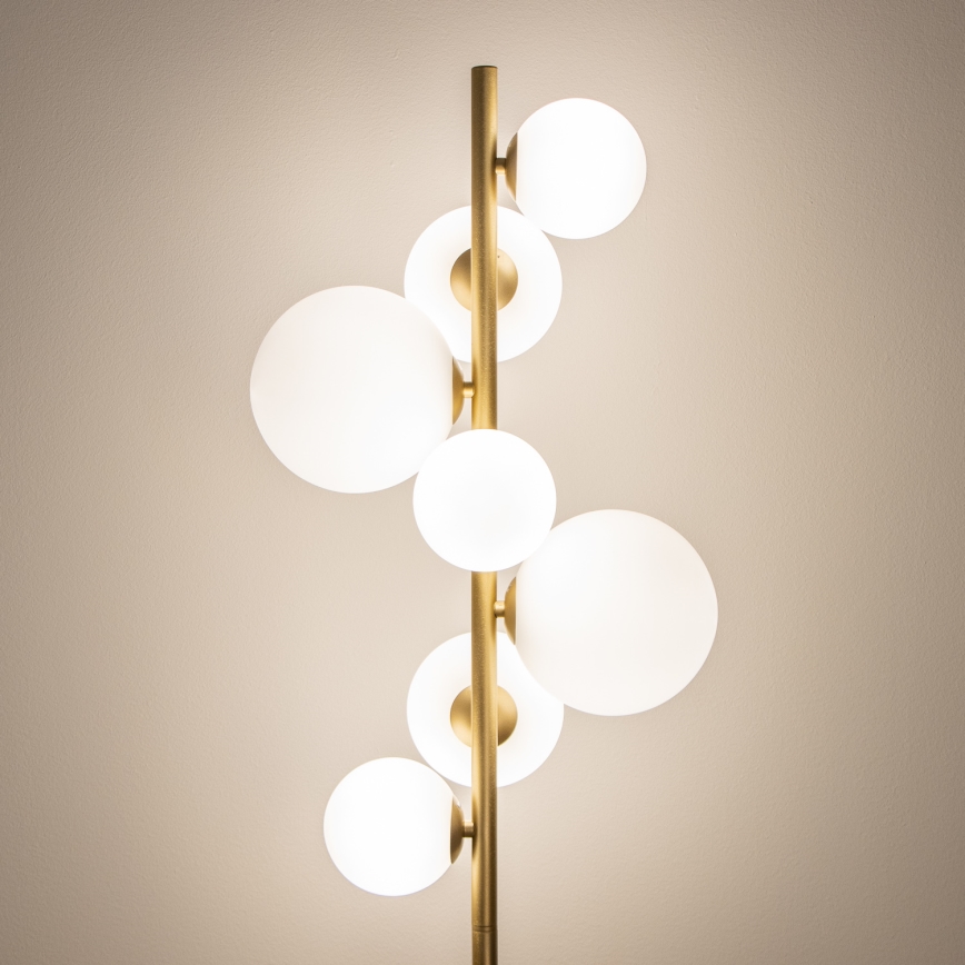 BRILAGI - LED golvlampa MILLA 7xG9/3W/230V guld/vit