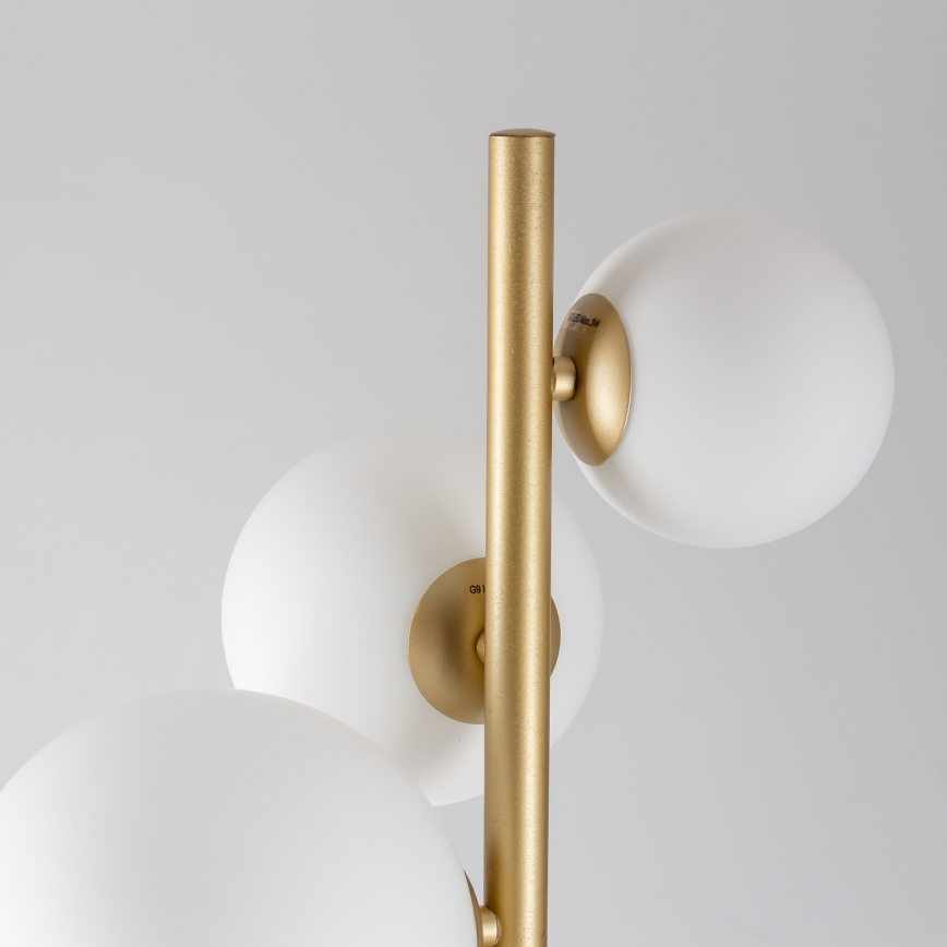 BRILAGI - LED golvlampa MILLA 7xG9/3W/230V guld/vit