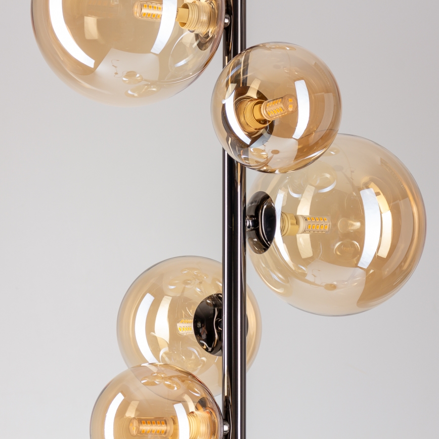 BRILAGI - LED Golvlampa MILLA 7xG9/3W/230V svart krom/guld