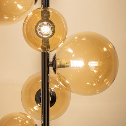 BRILAGI - LED Golvlampa MILLA 7xG9/3W/230V svart krom/guld
