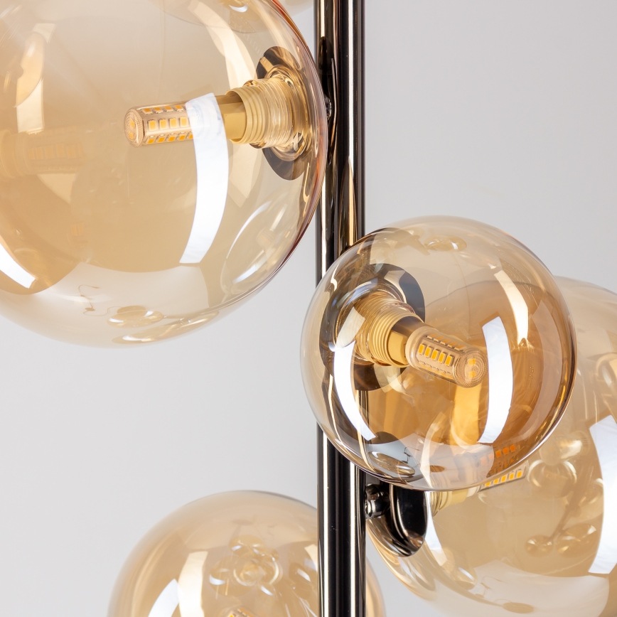 BRILAGI - LED Golvlampa MILLA 7xG9/3W/230V svart krom/guld