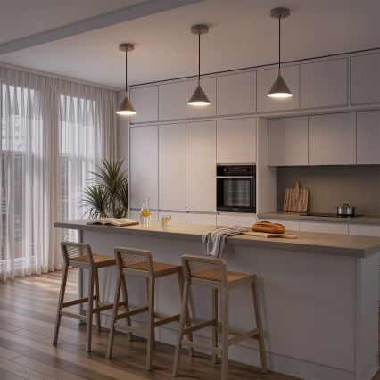 BRILAGI - LED Hänglampa med kabel CONE SINGLE 1xGX53/15W/230V beige