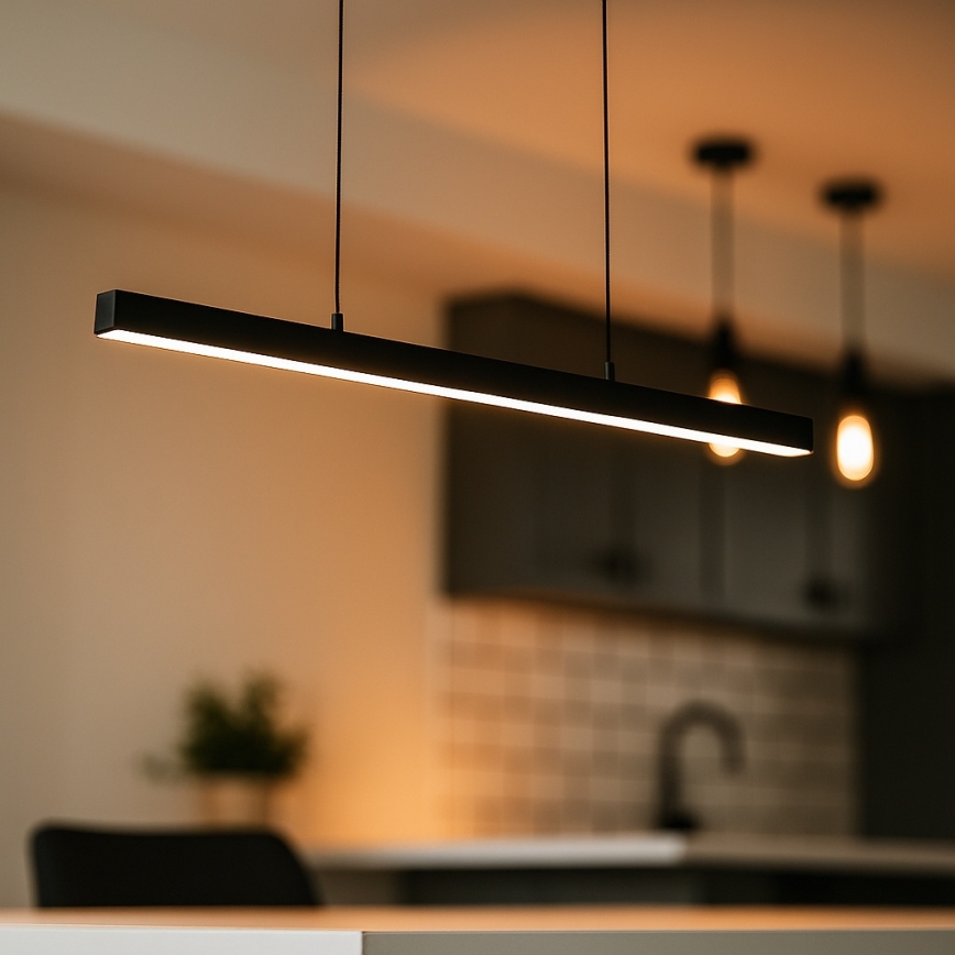 Brilagi - LED-hänglampa på vajer AXIS LED/30W/230V 120 cm svart