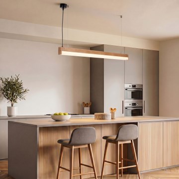 BRILAGI - LED hänglampa på vajer GARDALINE LED/100W/230V 120 cm ek