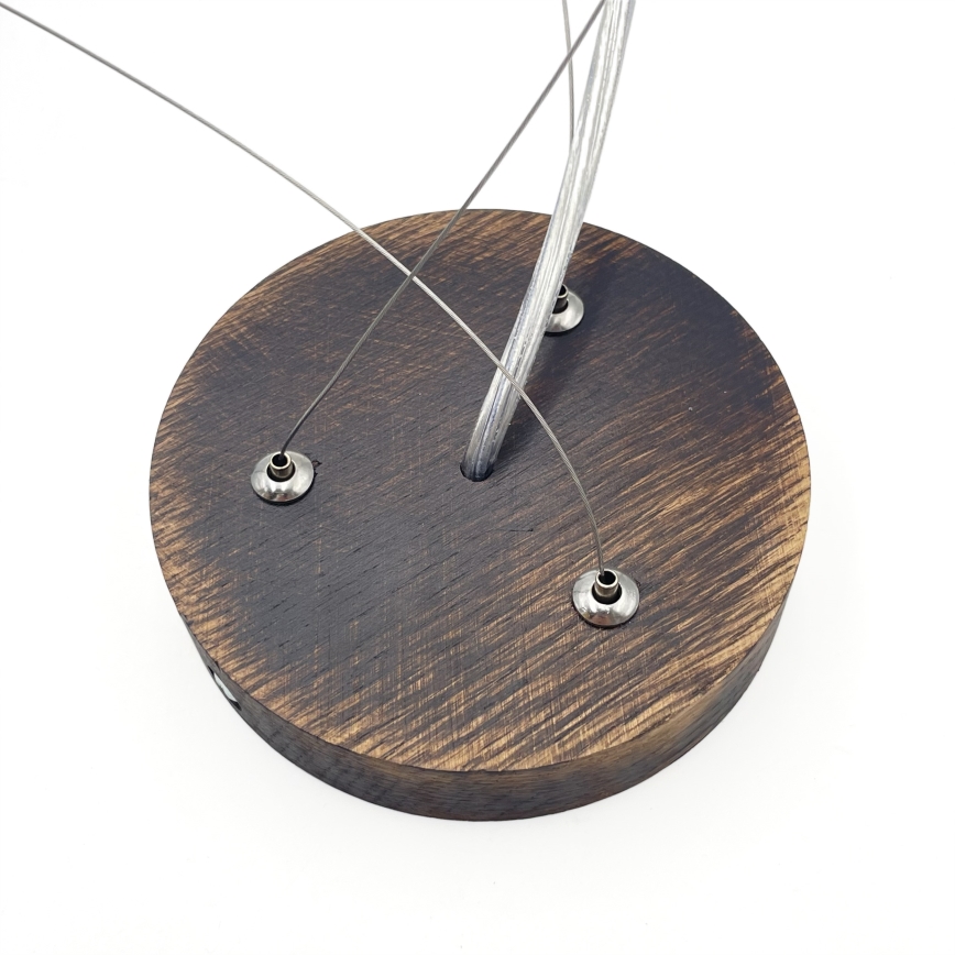 Brilagi - LED-hänglampa på wire CARVALHO SMOKEY 3xE27/60W/230V ek Ø 47,5 cm