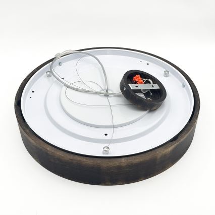 Brilagi - LED-hänglampa på wire CARVALHO SMOKEY 3xE27/60W/230V ek Ø 47,5 cm