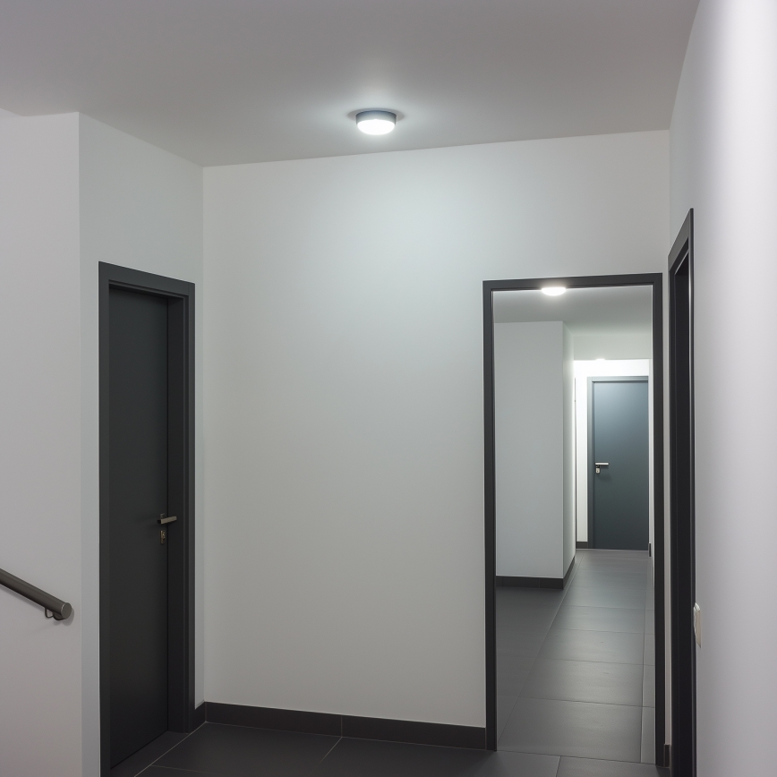 Brilagi - LED Industribelysning tak SIMA LED/12W/230V IP65 svart