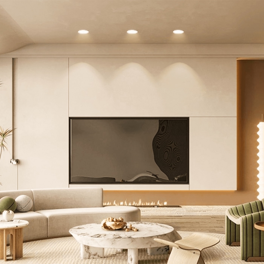 Brilagi - LED infälld takarmatur för badrum LED/12W/230V 3000K vit IP65