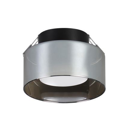 Brilagi - LED Infälld taklampa AURA LUX 1xGX53/30W/230V Ø 13 cm svart/rökfärgad