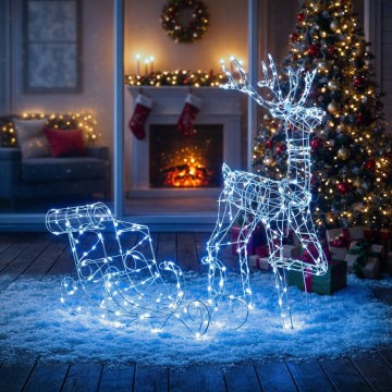 BRILAGI - LED Juldekoration för utomhusbruk LED/3,6W/8 funktioner 100 cm IP44 kallvit