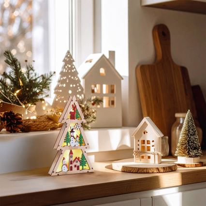 Brilagi - LED-juldekoration, julgran (LED/2xAA)