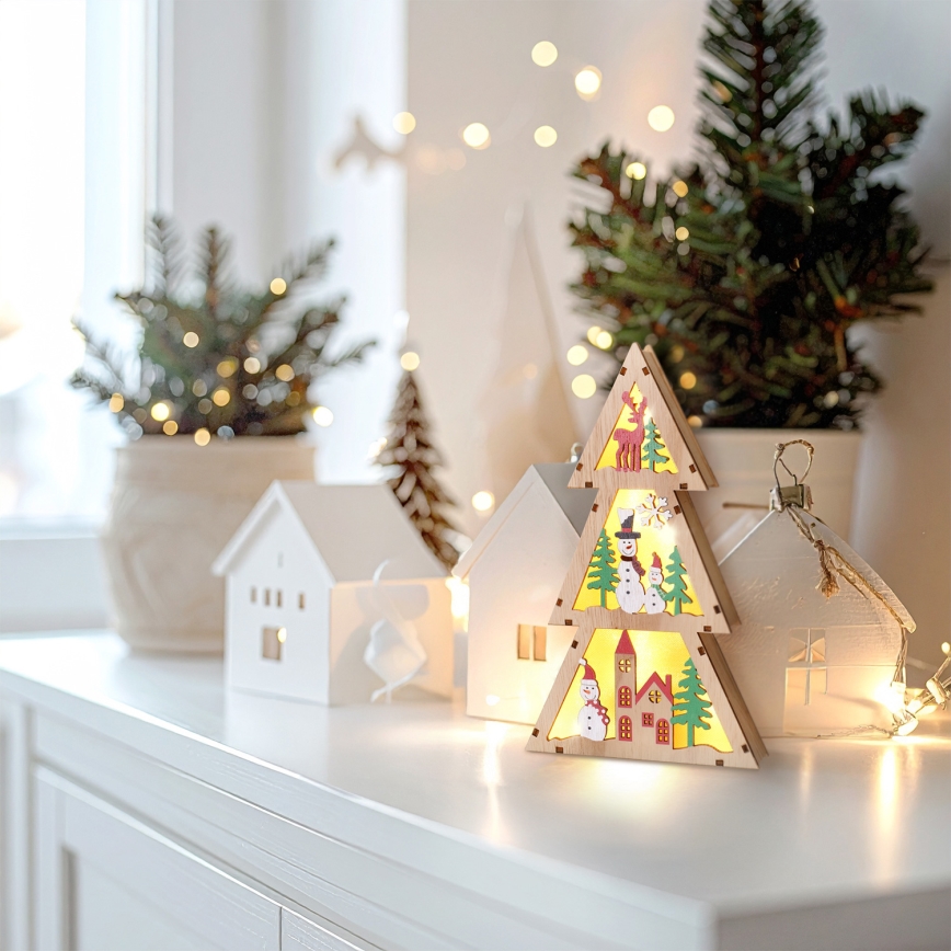 Brilagi - LED-juldekoration, julgran (LED/2xAA)