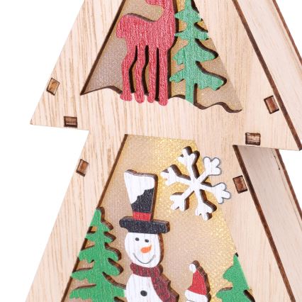 Brilagi - LED-juldekoration, julgran (LED/2xAA)