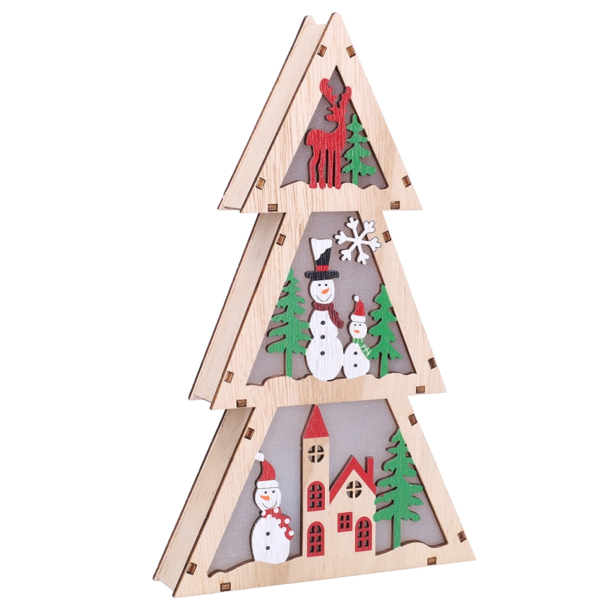 Brilagi - LED-juldekoration, julgran (LED/2xAA)