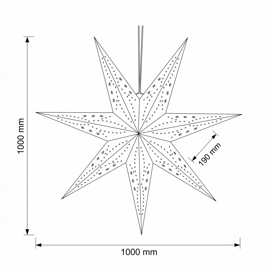 BRILAGI - LED juldekoration LED/2xAA 100 cm stjärna