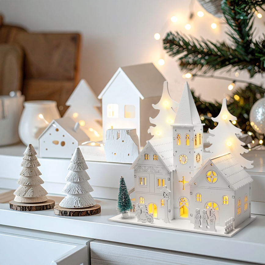 Brilagi - LED juldekoration LED/2xAA litet kapell