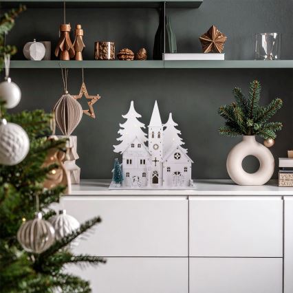 Brilagi - LED juldekoration LED/2xAA litet kapell