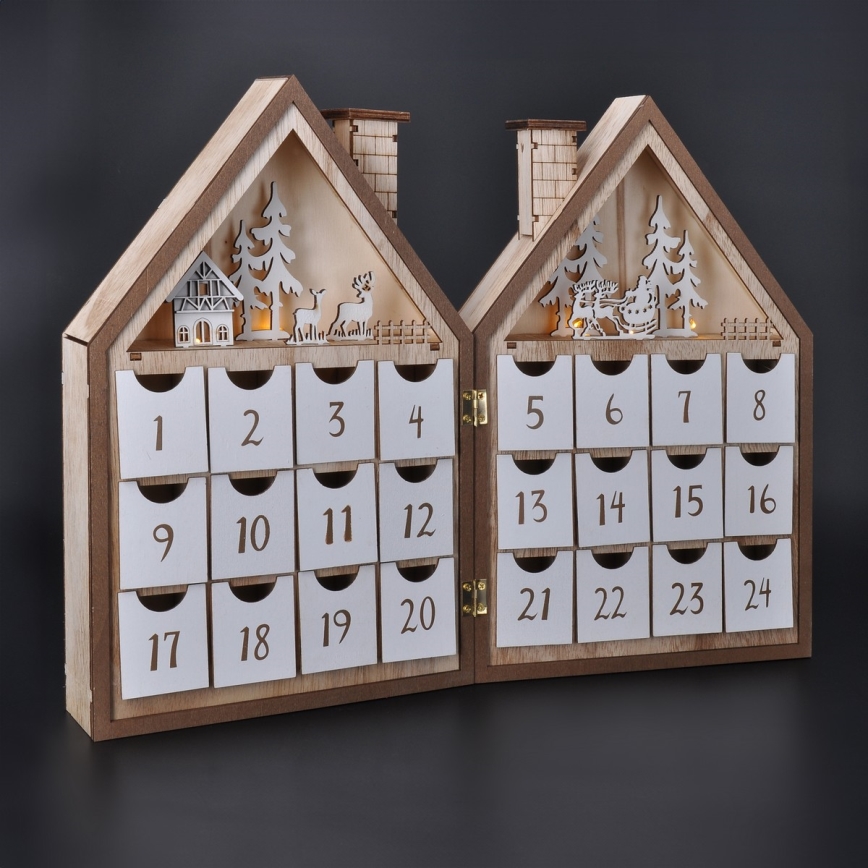 Brilagi - LED juldekoration LED/2xAAA adventskalender