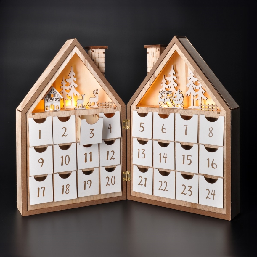 Brilagi - LED juldekoration LED/2xAAA adventskalender