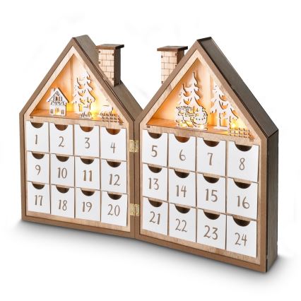 Brilagi - LED juldekoration LED/2xAAA adventskalender