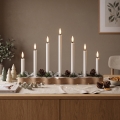 BRILAGI - LED juljusstake 7xLED/2xAA beige/vit