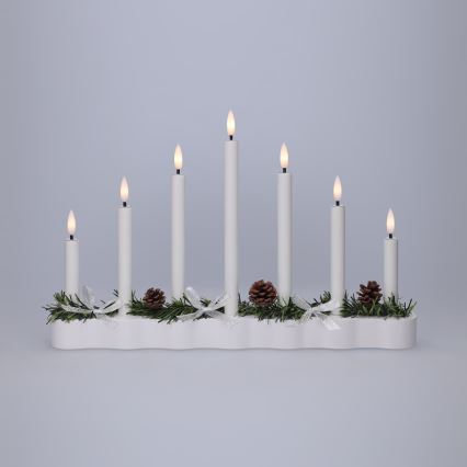 BRILAGI - LED juljusstake 7xLED/2xAA vit