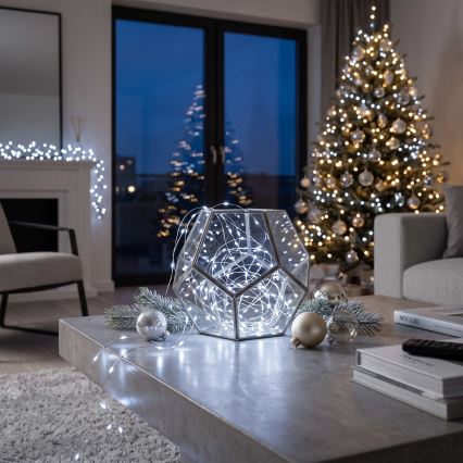 BRILAGI - LED julslinga 100xLED/3xAA 10m kallvit
