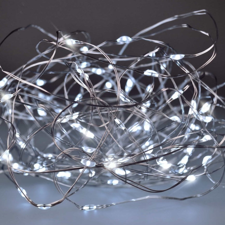 BRILAGI - LED julslinga 100xLED/3xAA 10m kallvit