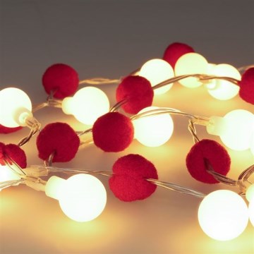 BRILAGI - LED Julslinga 20xLED/2xAA 1,8m varmvit