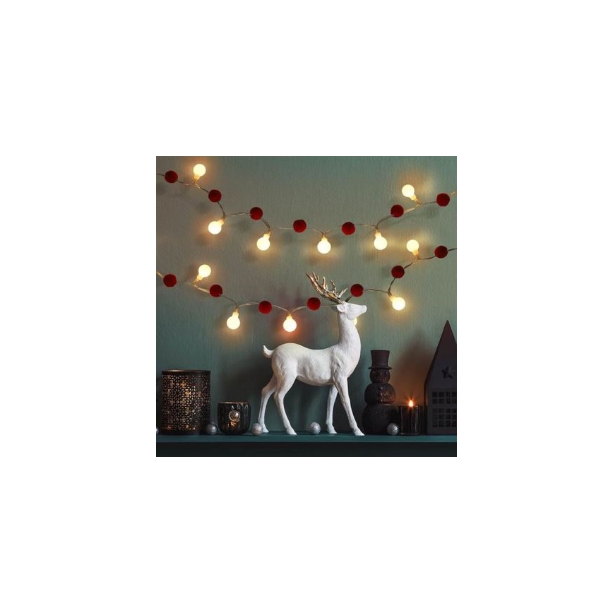 BRILAGI - LED Julslinga 20xLED/2xAA 1,8m varmvit