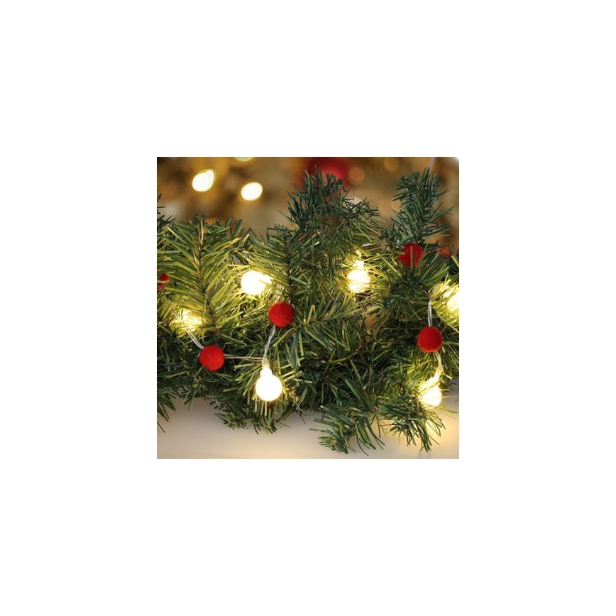 BRILAGI - LED Julslinga 20xLED/2xAA 1,8m varmvit