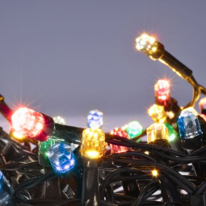 Brilagi - LED-julslinga för utomhusbruk 200 LED/2 funktioner 25 m IP44 flerfärgad