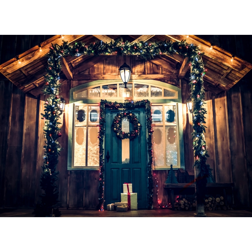 Brilagi - LED-julslinga för utomhusbruk 200 LED/2 funktioner 25 m IP44 flerfärgad