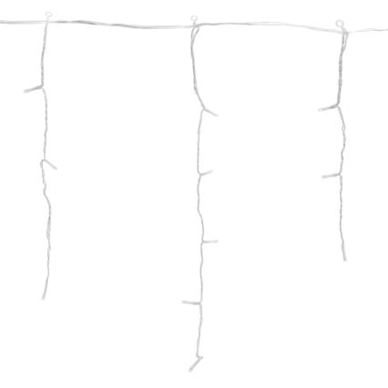 Brilagi - LED-julslinga för utomhusbruk 200 LED/8 funktioner 13x0,6m IP44 kallvit