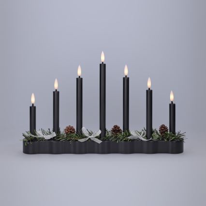 BRILAGI - LED julstake 7xLED/2xAA svart