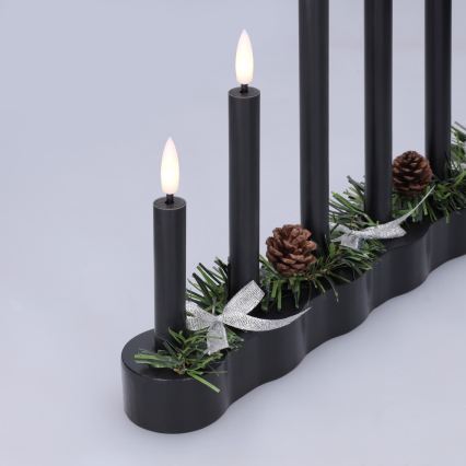 BRILAGI - LED julstake 7xLED/2xAA svart