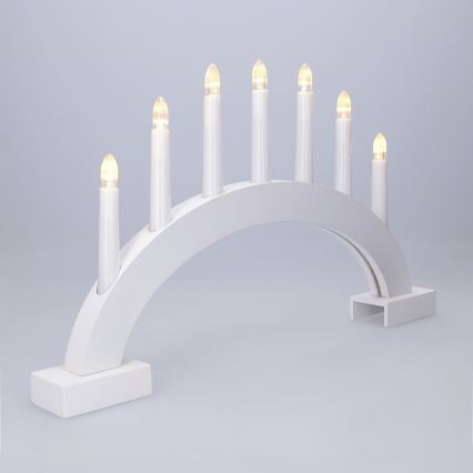 BRILAGI - LED julstake 7xLED/2xAA vit